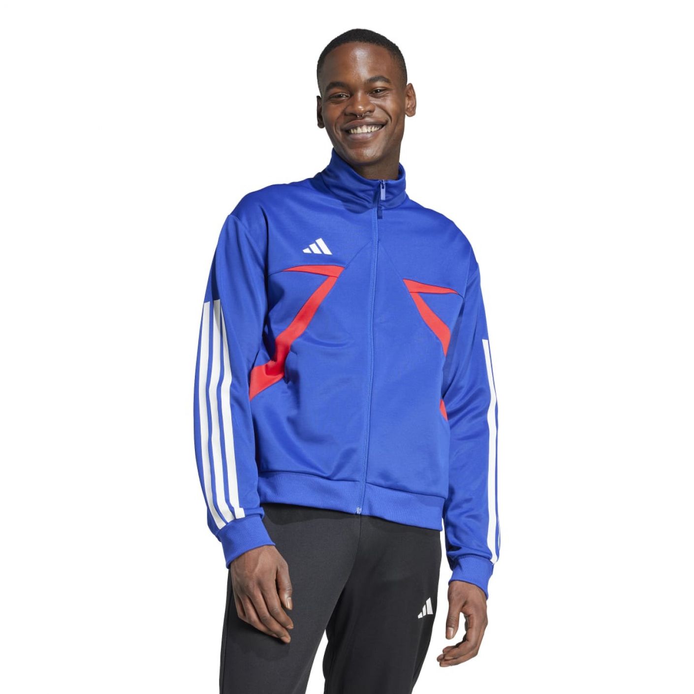 Adidas Herren House of Tiro Nations Pack Jacke Selubl/Purrub/Weiß