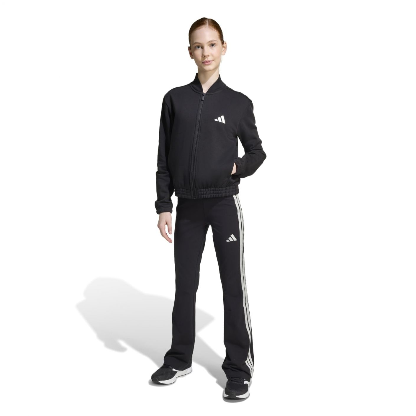 Adidas Tuta Glam Track Suit Black/Silver da Bambina