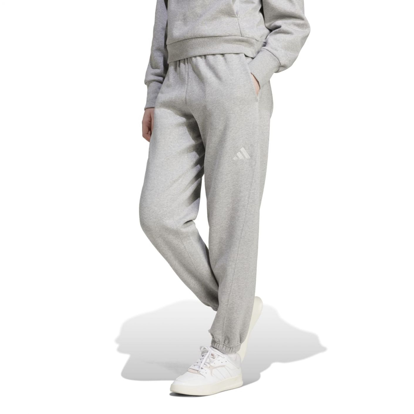 Adidas Damen ALL SZN Fleece Loose Graue Hose