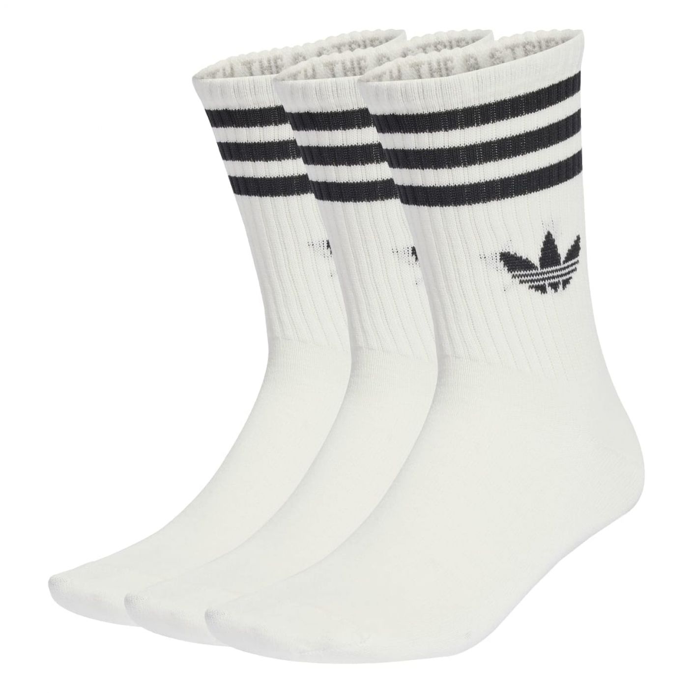Adidas Calze 3-Stripes 3 Paia White