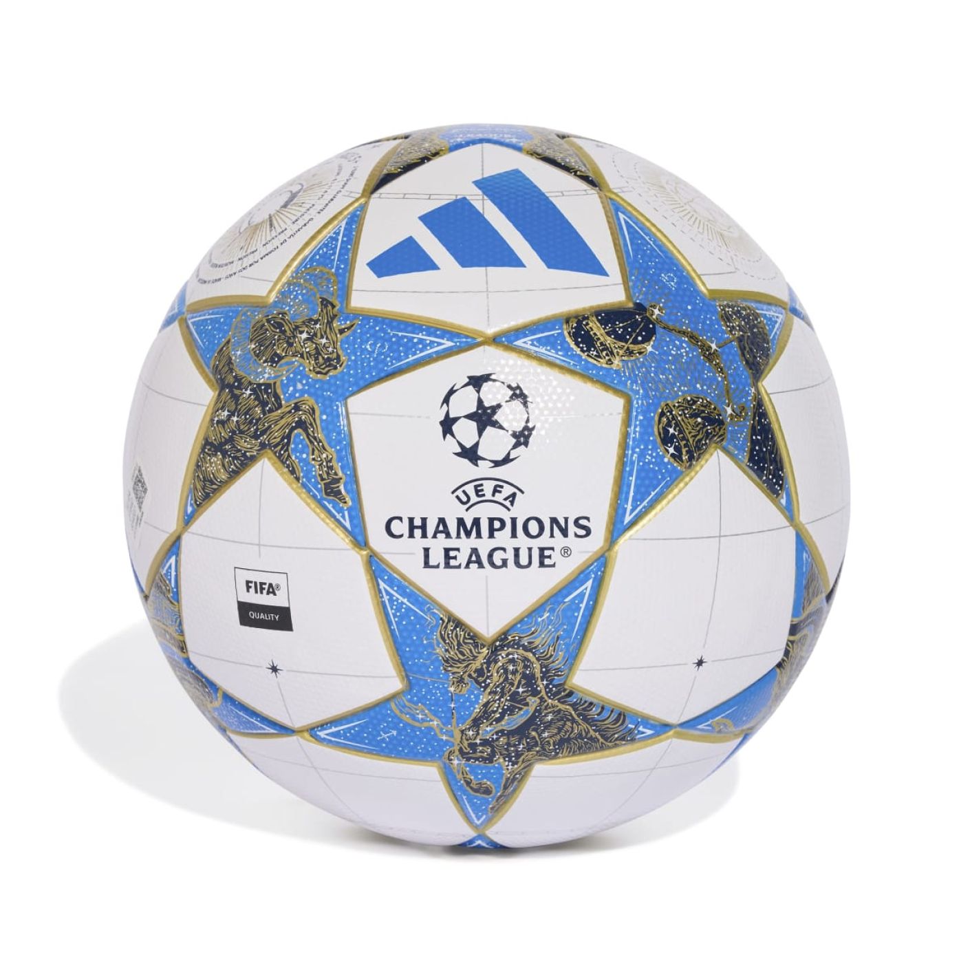 Adidas Ball League Stage UCL groß Weiß/Dunkelblau/Panton