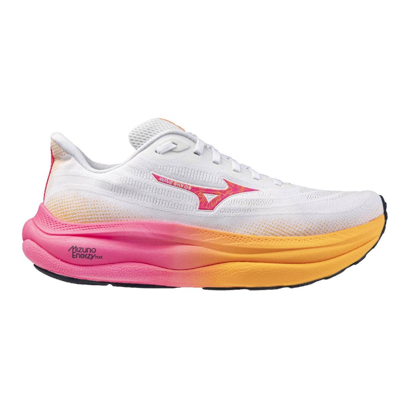 Mizuno Wave Sky 9 Weiß/TangOrange/PinkTetra für Herren