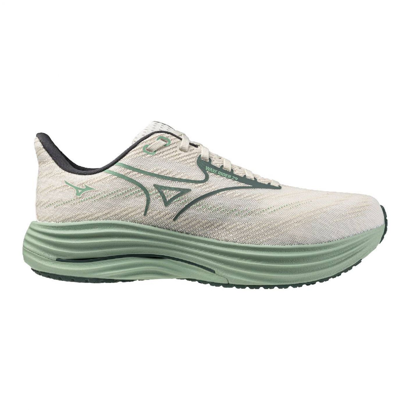 Mizuno Wave Rider 29 SnowWhite/BistroGreen/CremedeMenthe