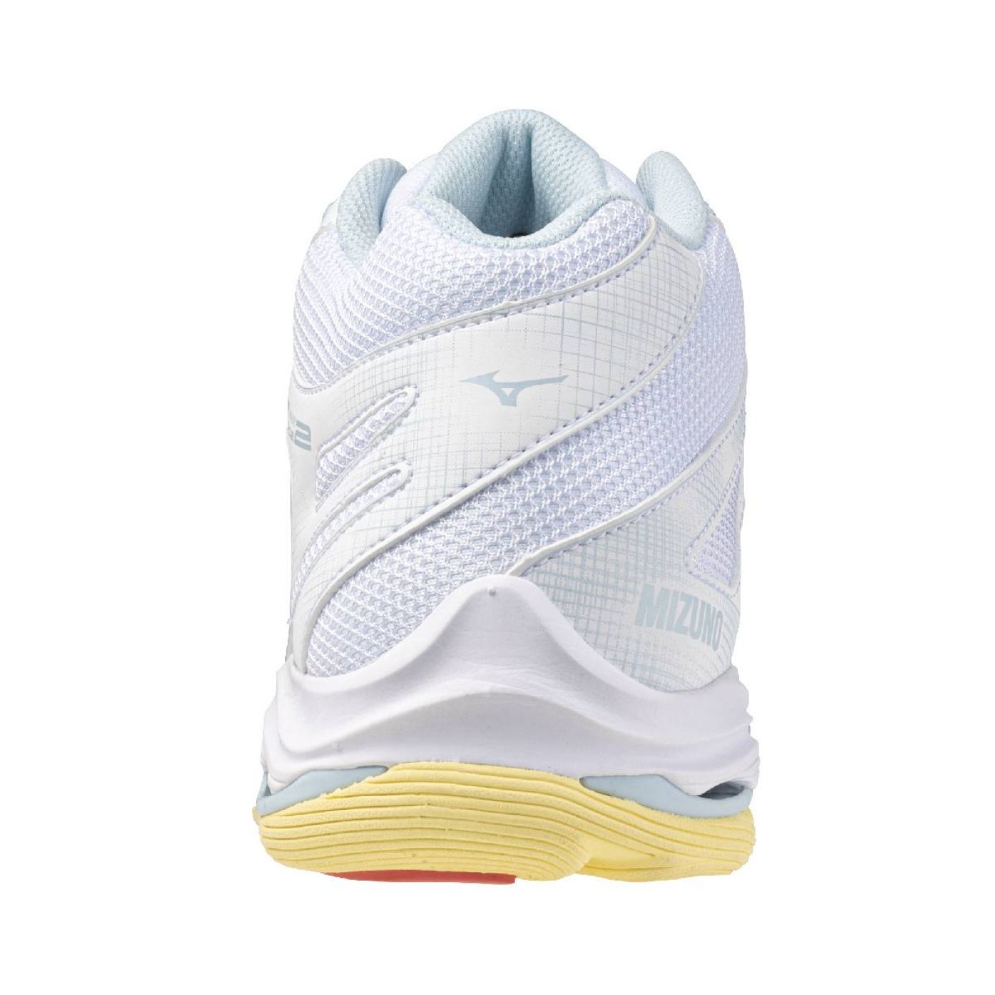 Mizuno Wave Voltage 2 Mid White/CalypsoCoral/PaleBanana Damen