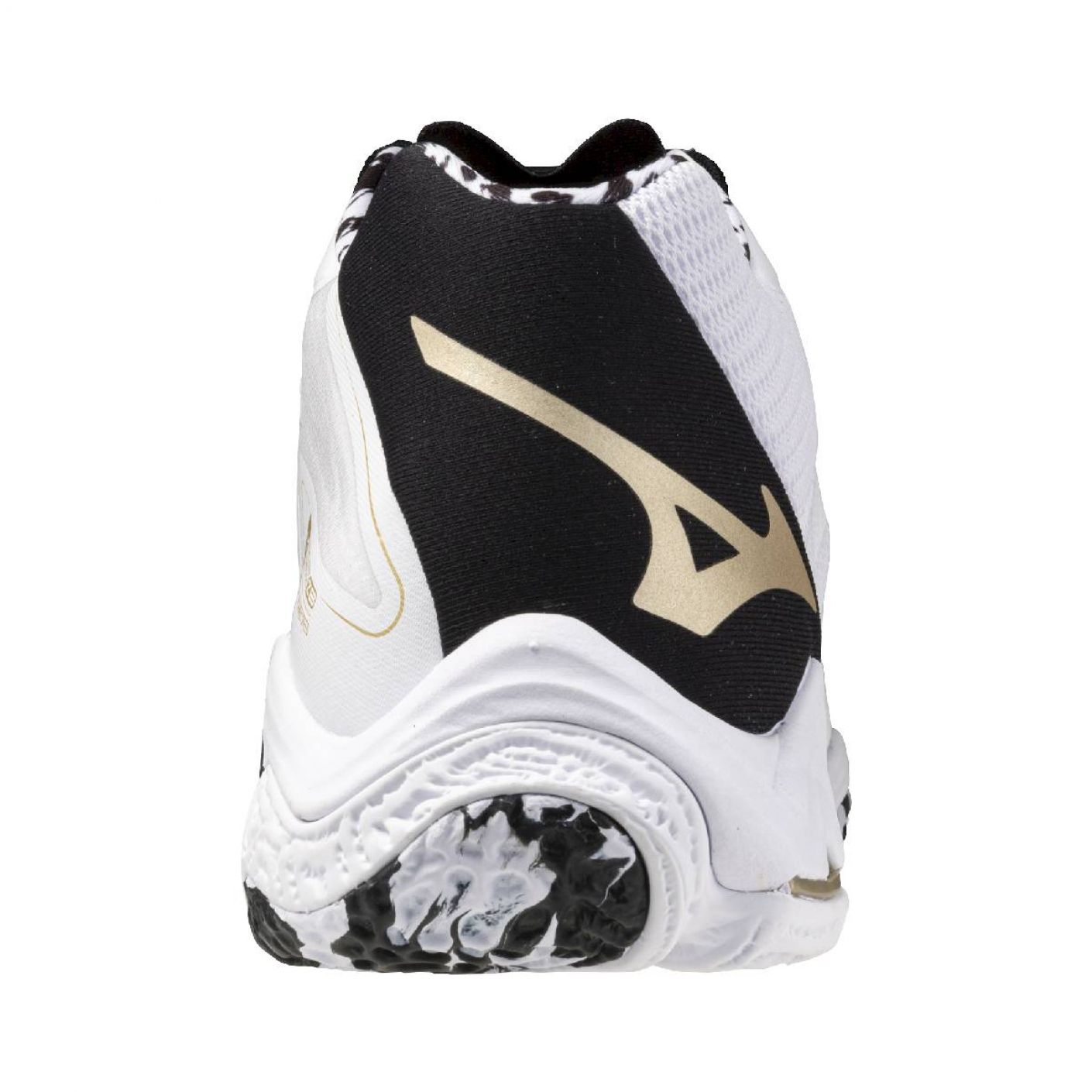 Mizuno Wave Lightning Z8 Mid White/Black/GEGold Kakizome Limited