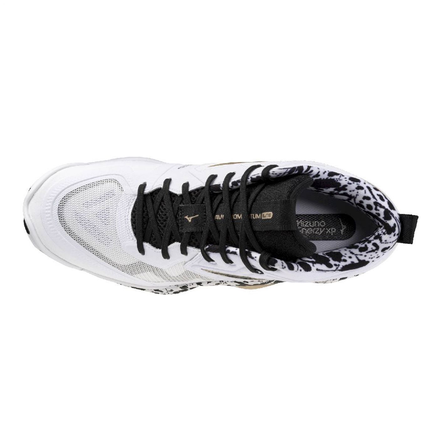 Mizuno Wave Momentum Elite Mid White/Black/GEGold Kakizome Limited