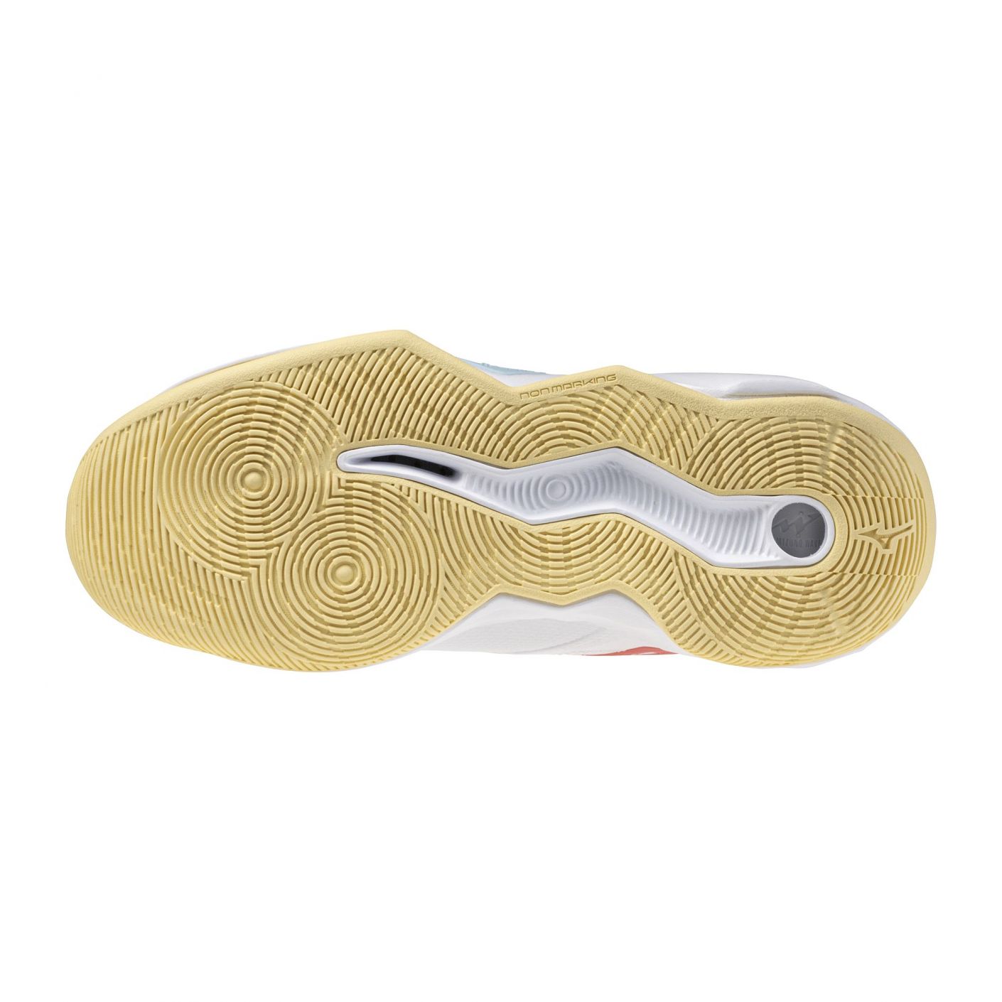 Mizuno Wave Momentum Pro Mid White/CalypsoCoral/PaleBanana for Women