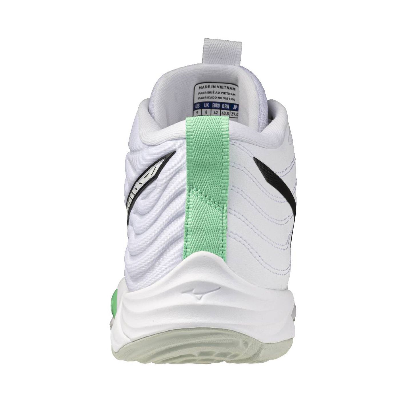Mizuno Wave Momentum Elite Mid White/Black/FrozenEmerald Unisex