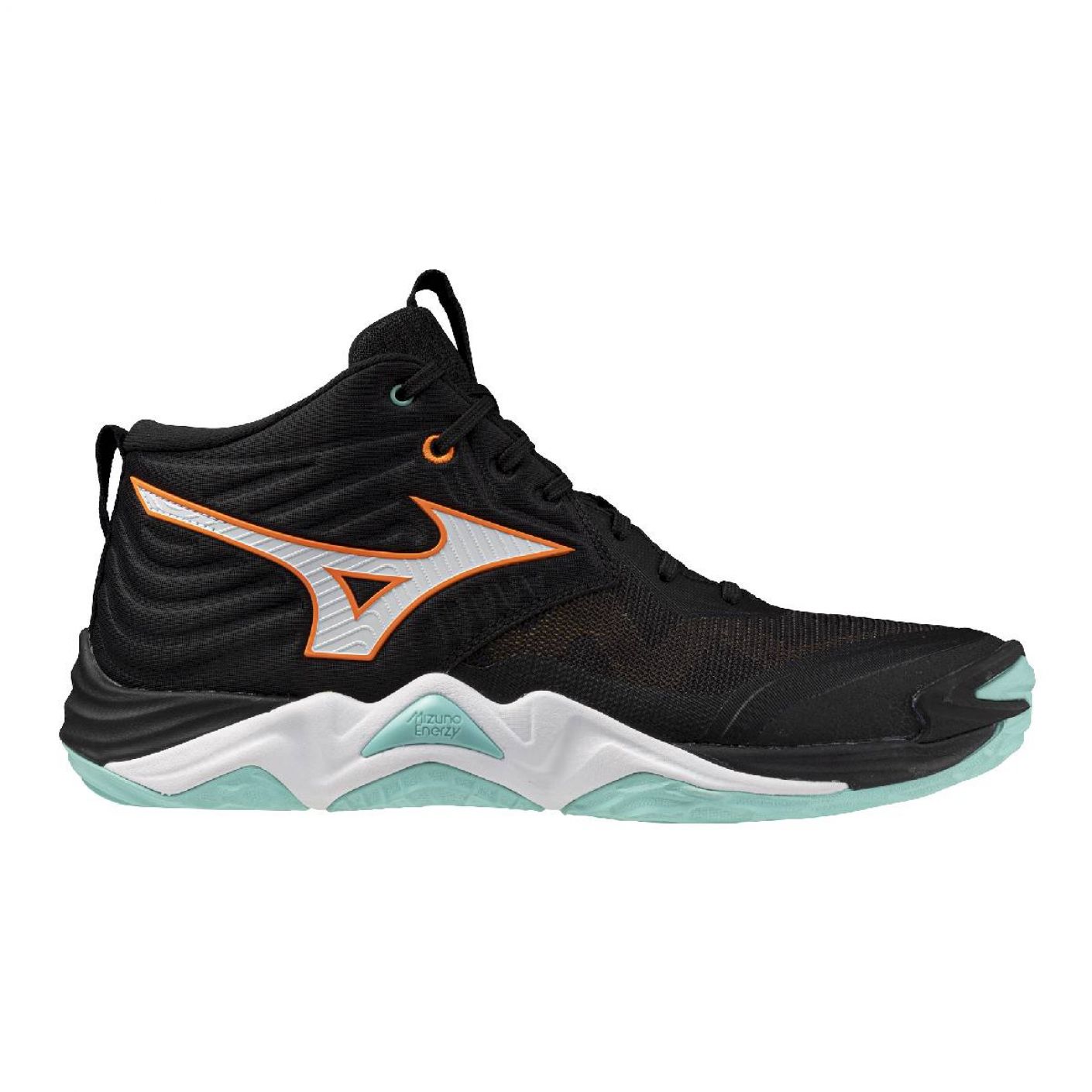 Mizuno Wave Momentum Elite Mid Black/Tangelo/IceGreen Men's