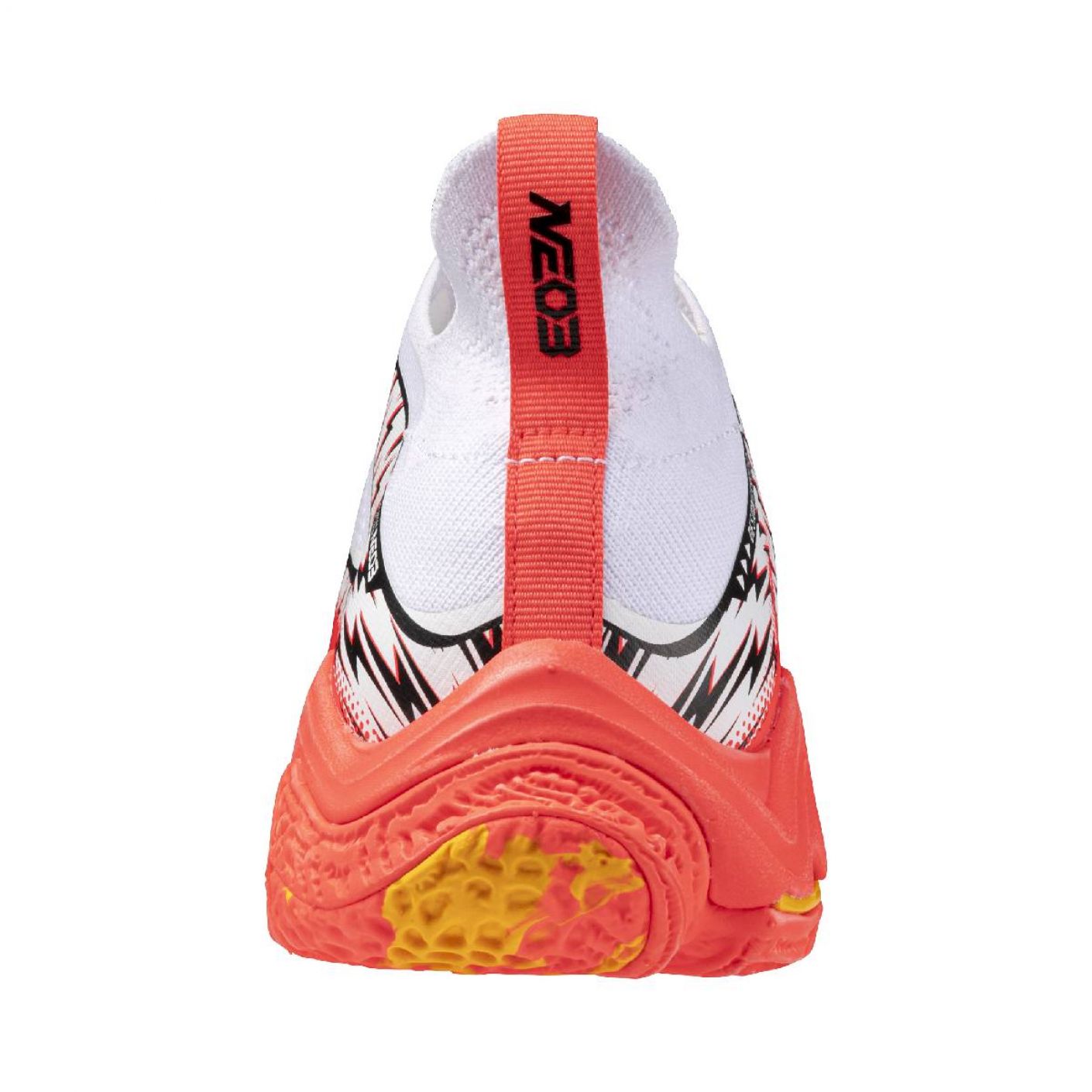 Mizuno Wave Lightning Neo 3 White/FieryCoral2/Citrus