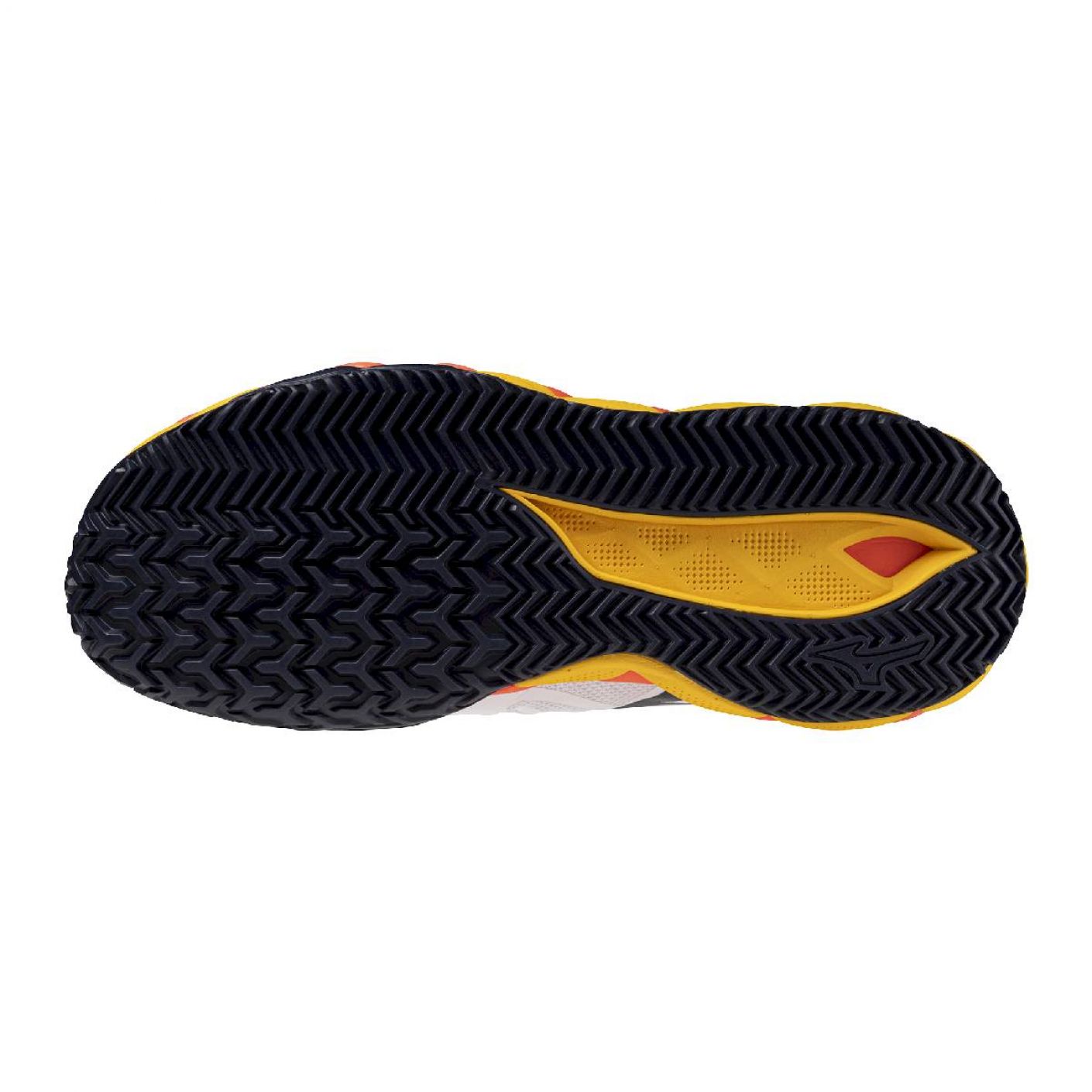 Mizuno Wave Enforce Tour 2 Clay Weiß/Baritonblau/Feurige Koralle