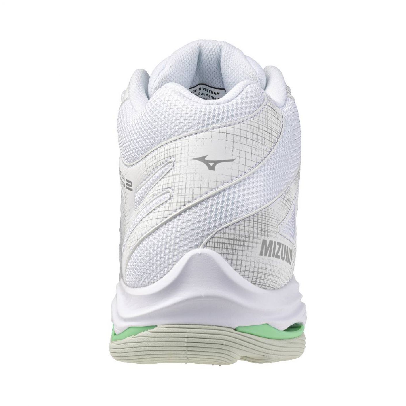 Mizuno Wave Voltage Mid White/Black/FrozenEmerald