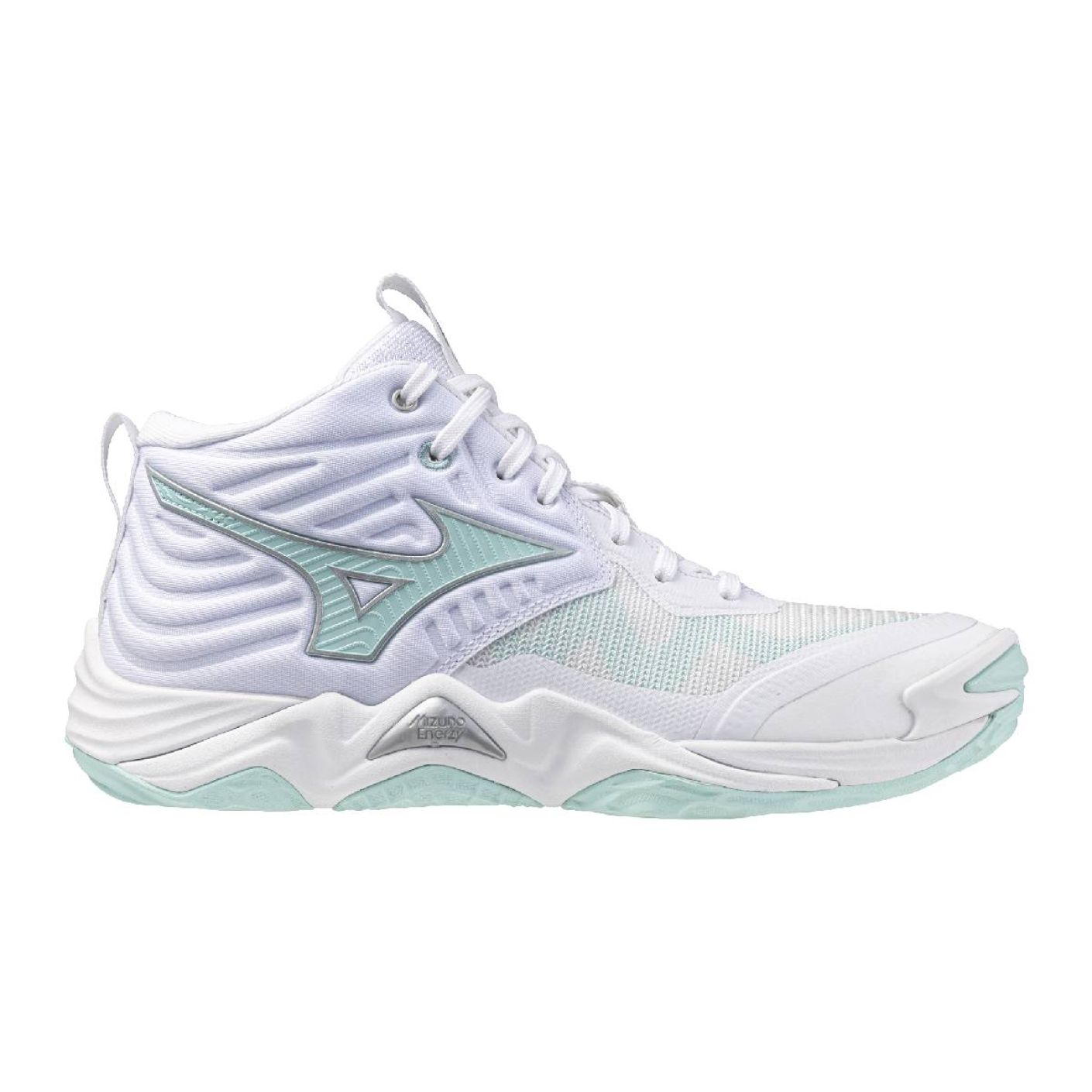 Mizuno Wave Momentum Elite Mid White/Blue Tint da Donna
