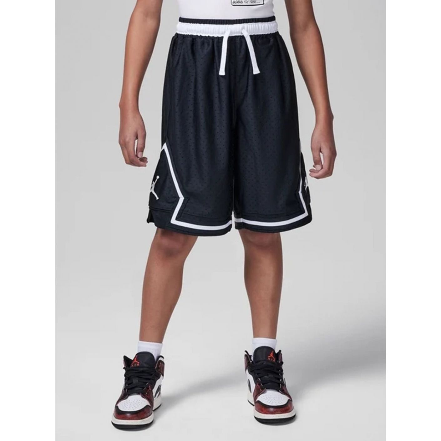 Nike Short Jordan Sport Diamond Black/White da Bambino
