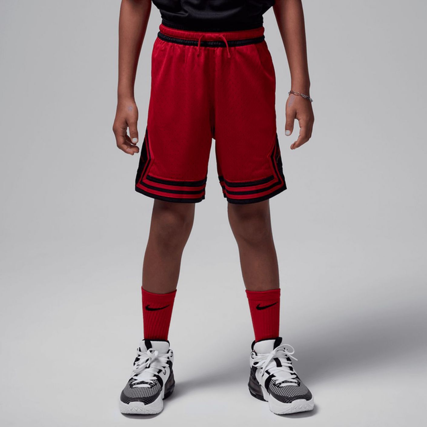 Nike Short Jordan Sport Diamond Rot/Schwarz für Kinder