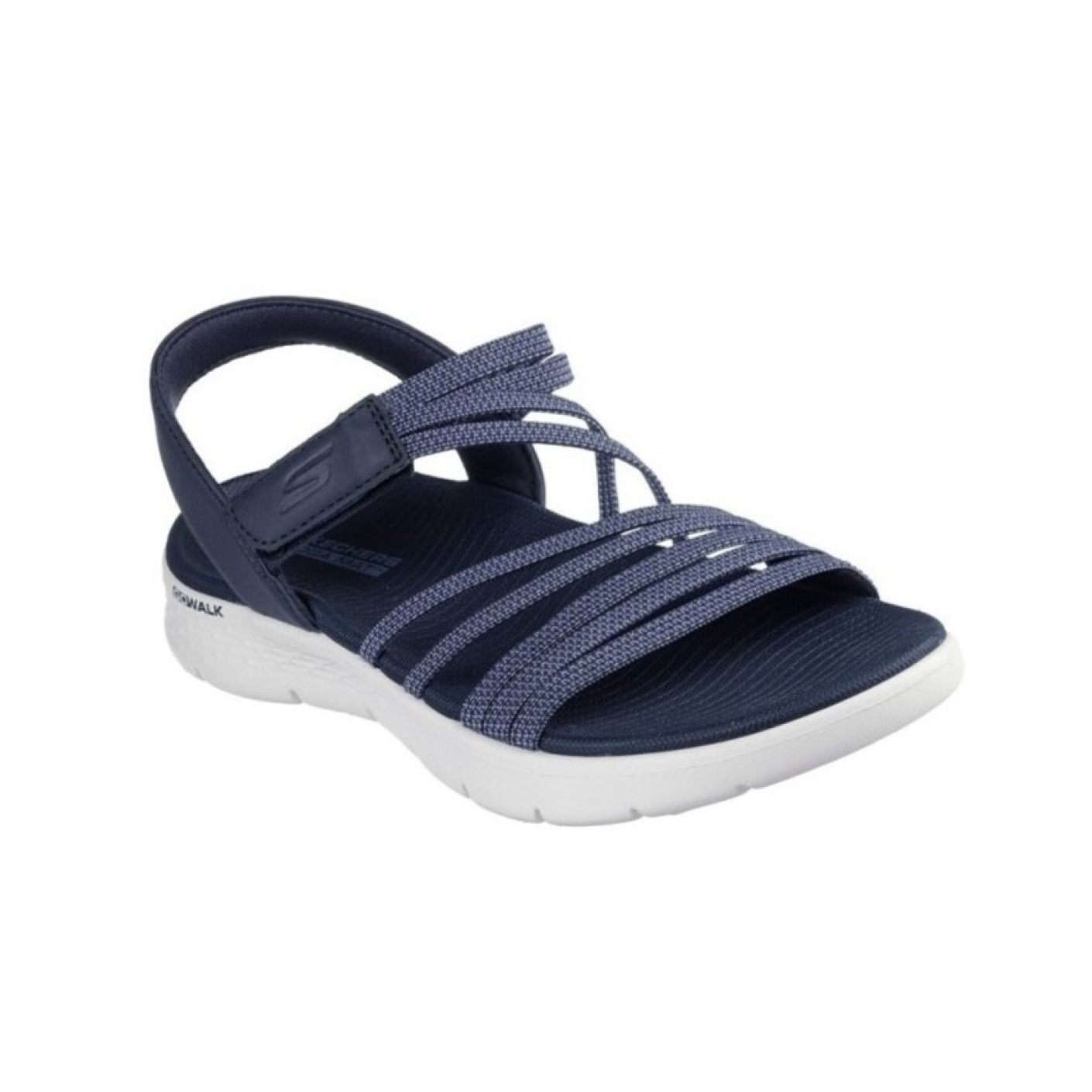 Skechers Go Walk Flex Marineblaue Sandale für Damen