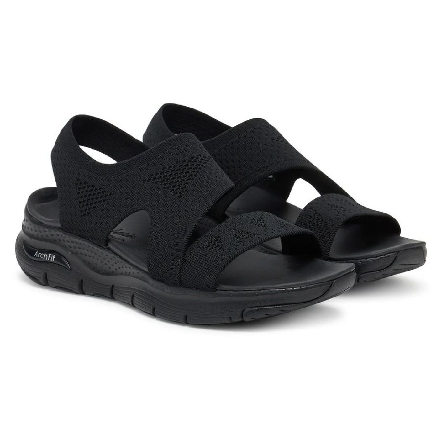 Skechers Arch Fit Brightest Day Schwarze Sandale für Damen