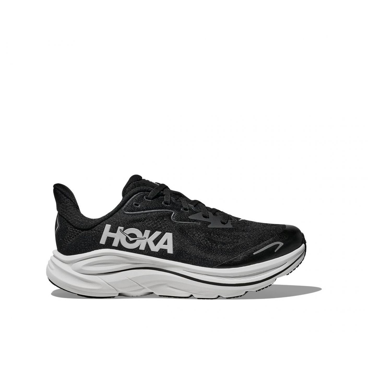 Hoka Clifton 10 Big Kids Black/White 