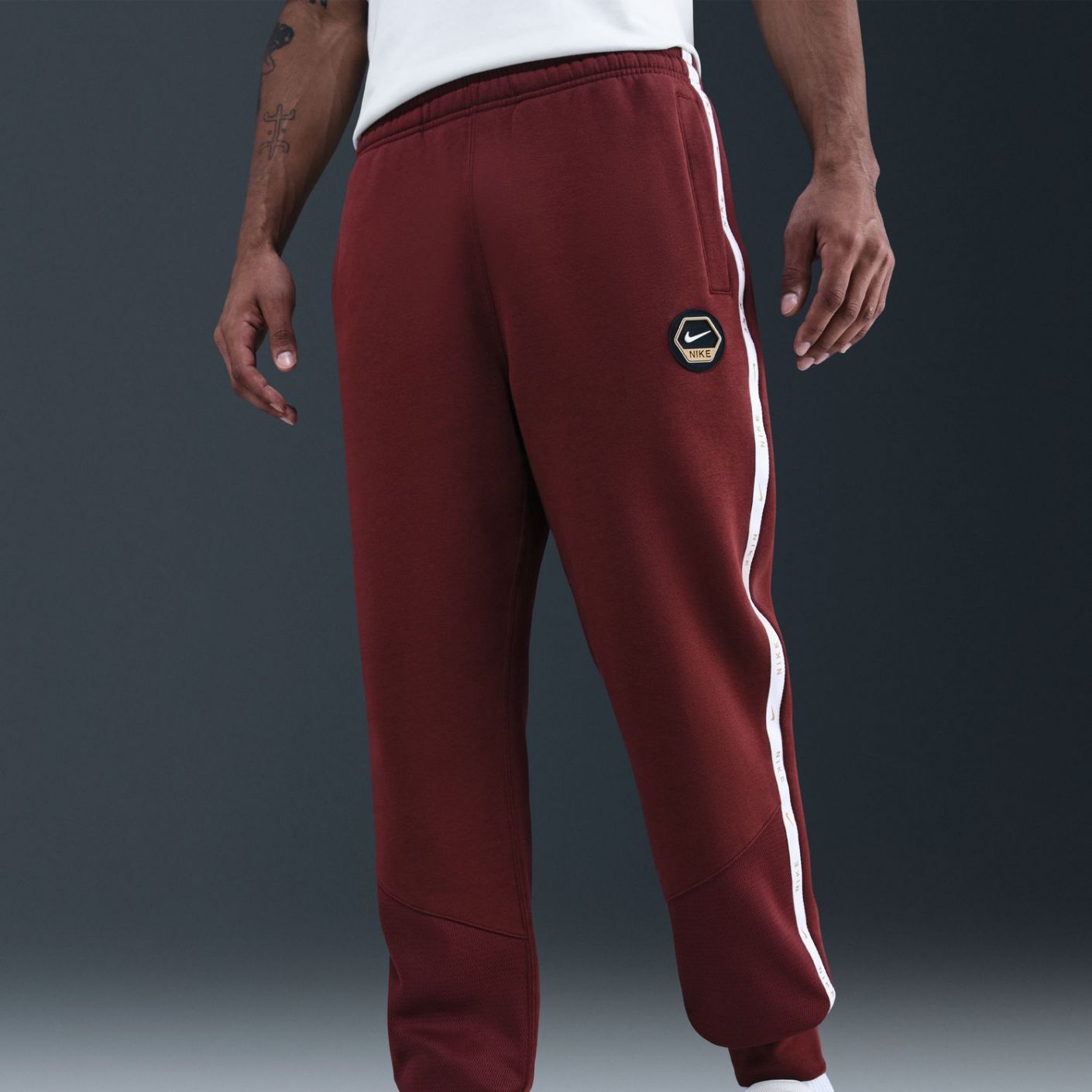 Nike Pantalone Jogger Dark Team Red/White da Uomo