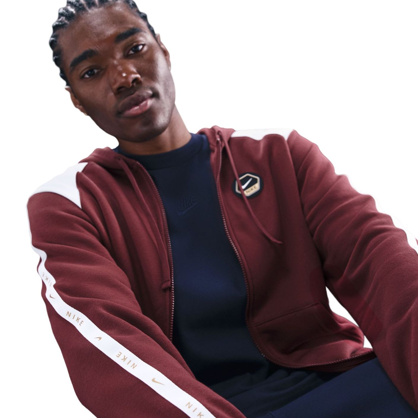 Nike Men's Dark Team Red/White Hoodie