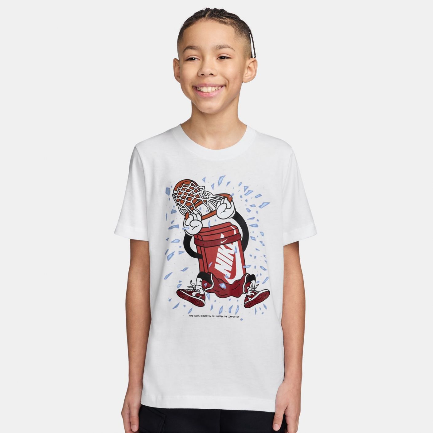 Nike T-Shirt Boxy Dunk White da Bambino