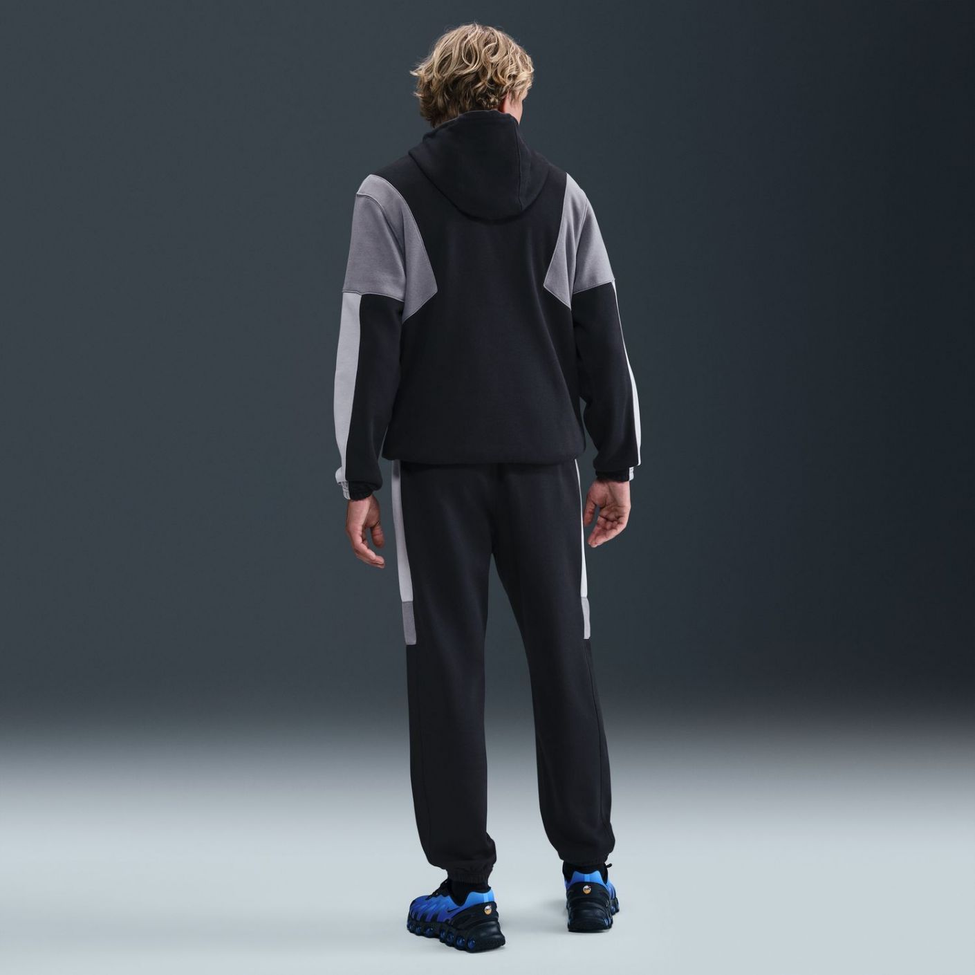 Nike Tuta Club Fleece Black/Smoke Grey/White da Uomo