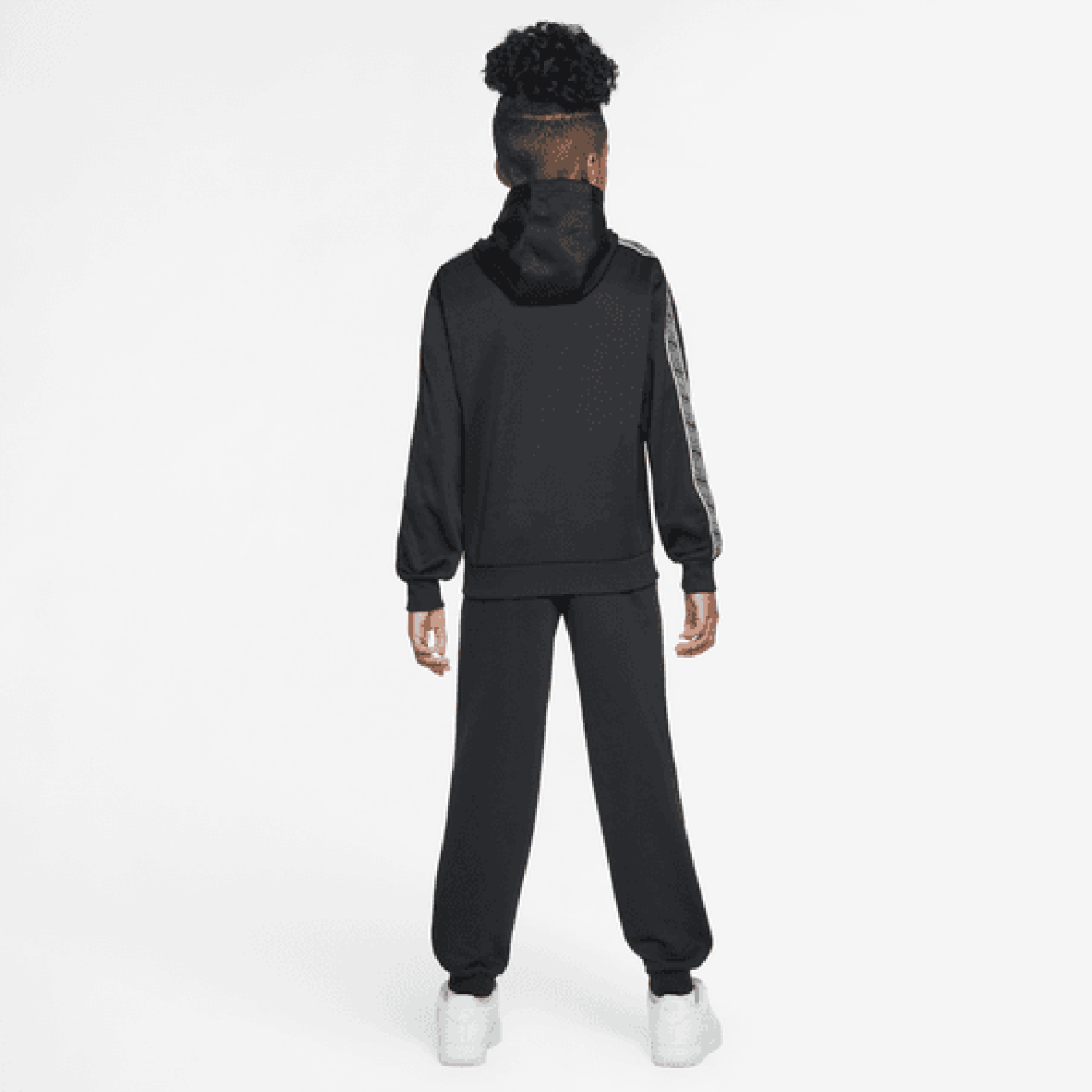 Nike Felpa in maglia con cappuccio Dri-Fit Black da Ragazzo