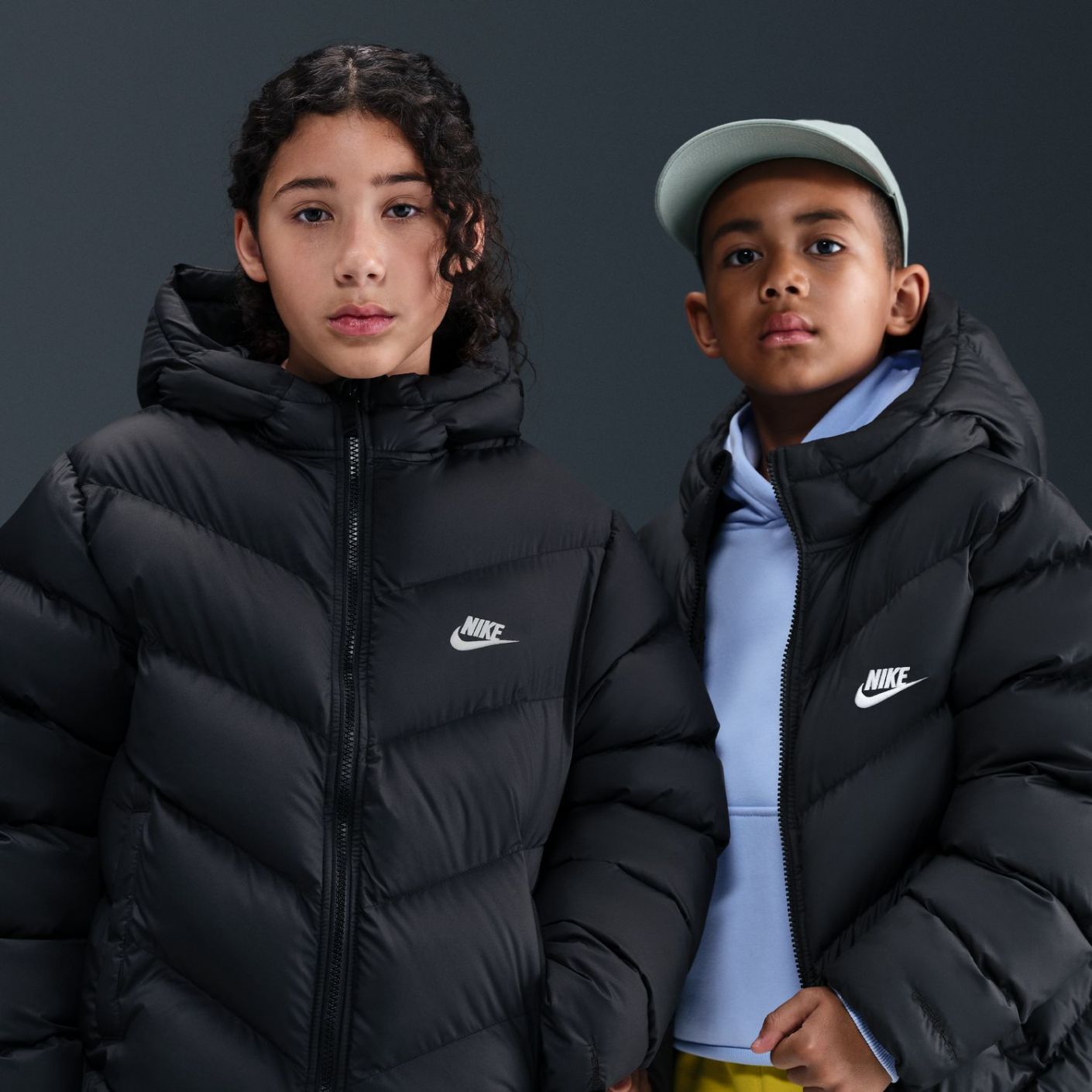 Nike Puffer loose fit Black da Bambini