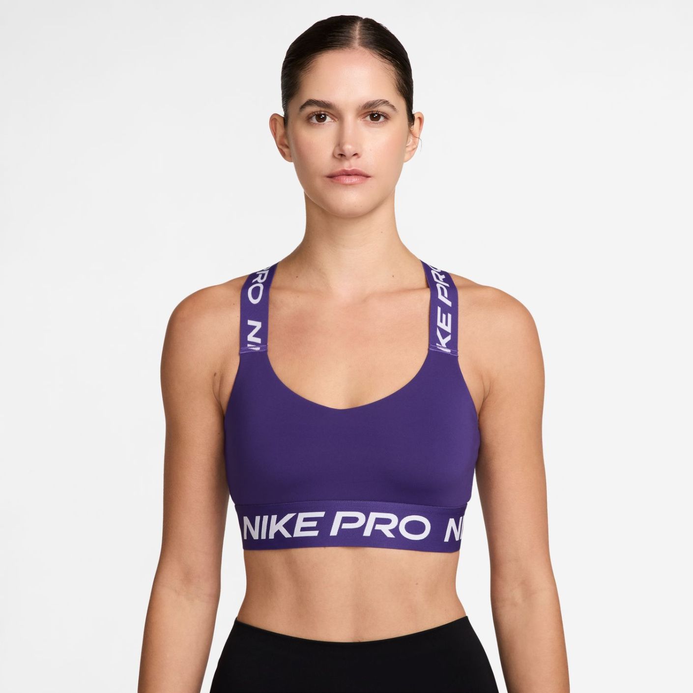 Nike Light Support Unpadded Bra Court Purple/White for Women