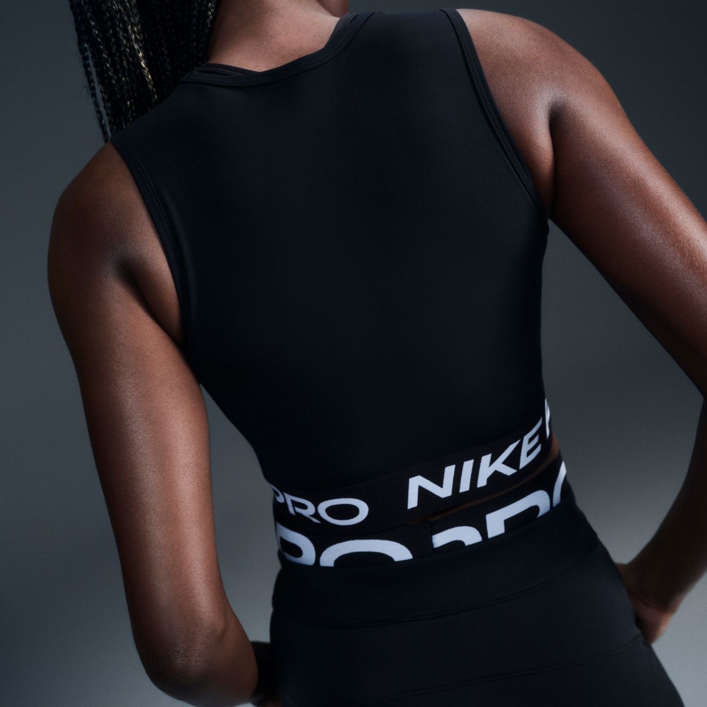 Nike Pro 365 Crop Black Women's Tank Top