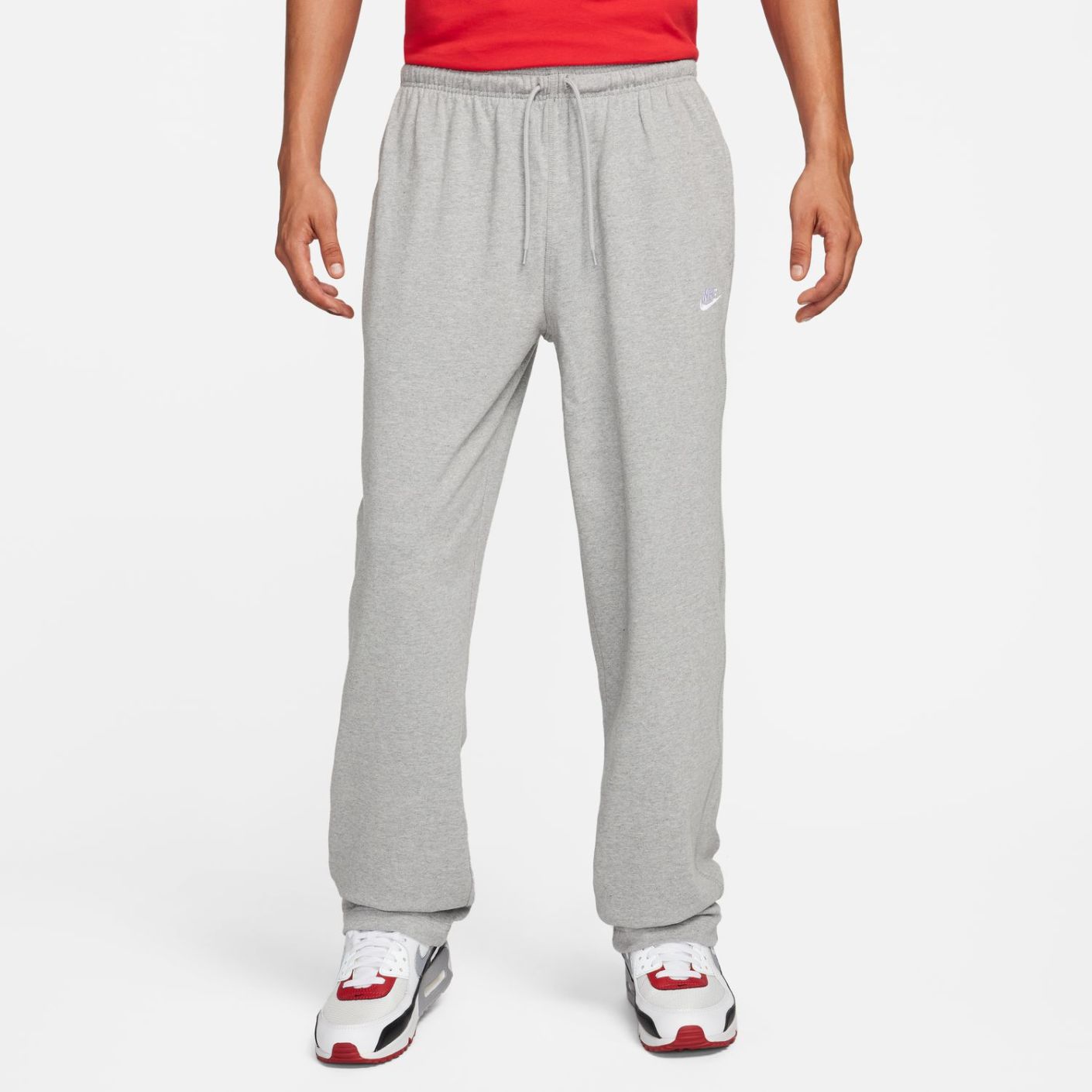 Nike Club Knit Pants Dk Grey Heather/White for Men