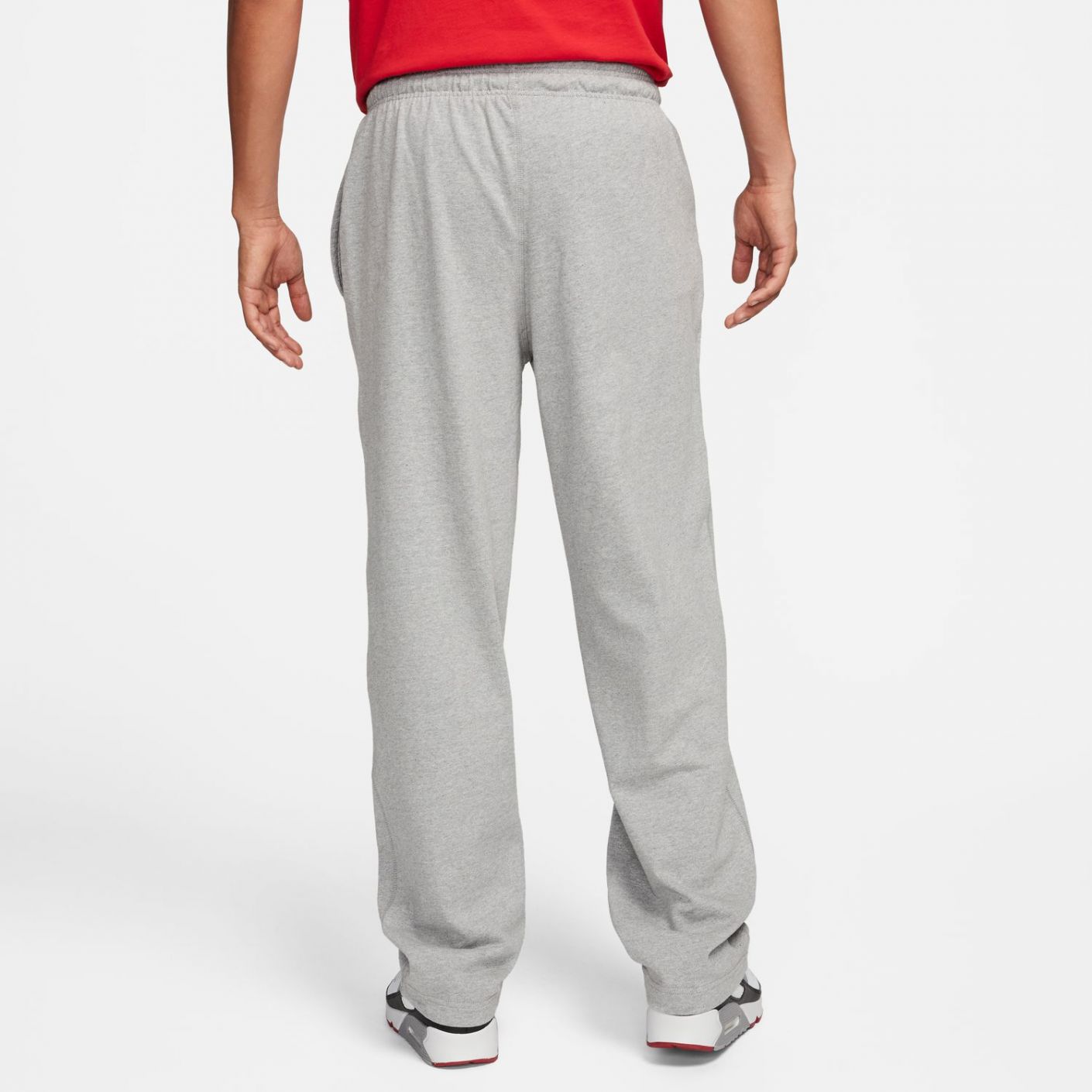Nike Pantaloni Club Knit Dk Grey Heather/White da Uomo