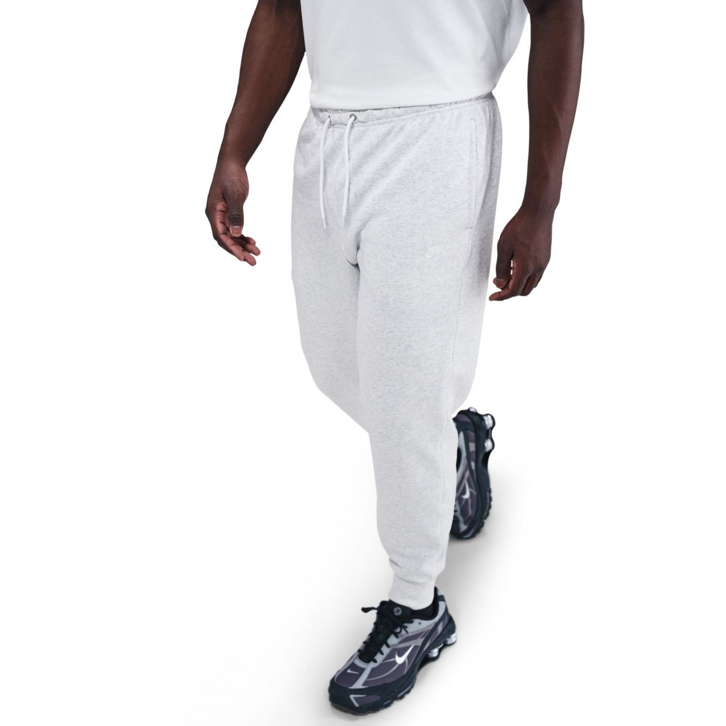 Nike Jogger Club French Terry Birch Heather/White da Uomo