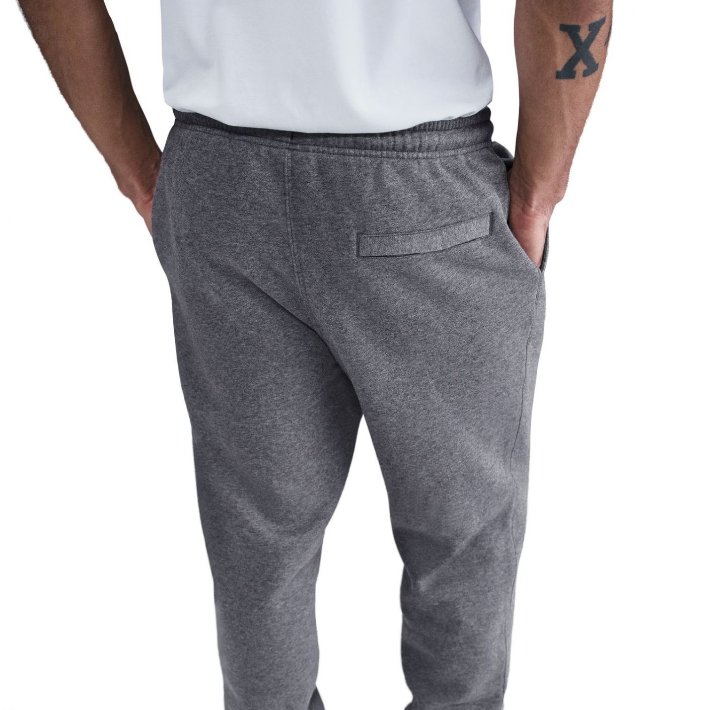 Nike Pantaloni Jogger Club Iron Grey/White Club  da Uomo