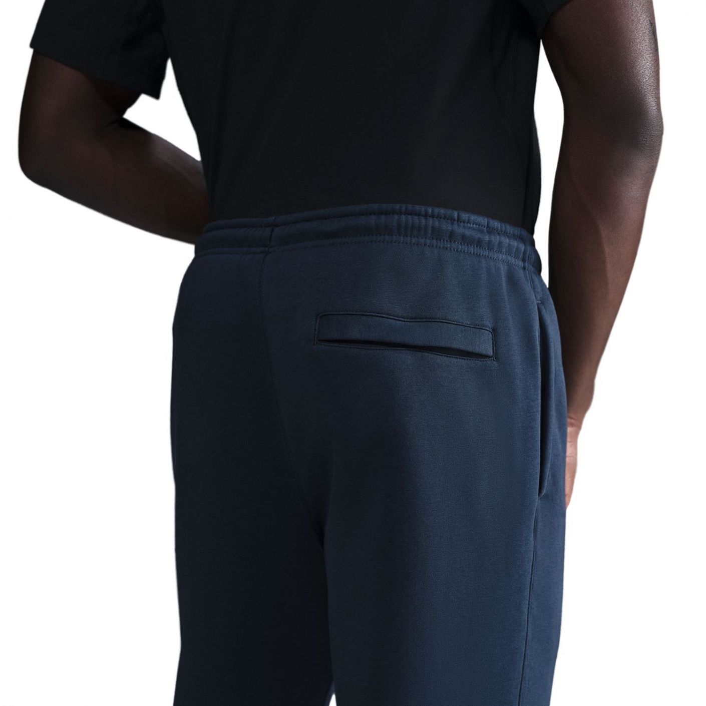 Nike Pantaloni Club in Fleece Obsidian/White da Uomo