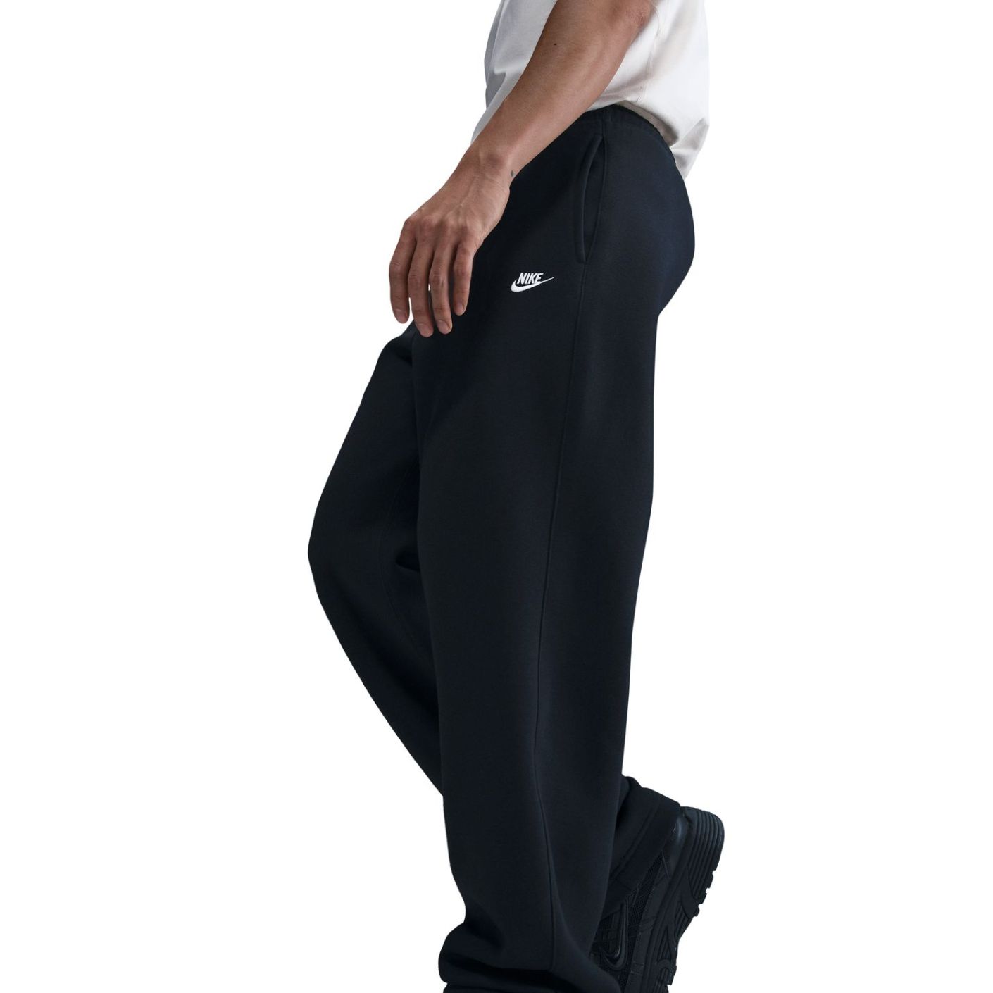 Nike Club Fleece Pants Black/White for Men