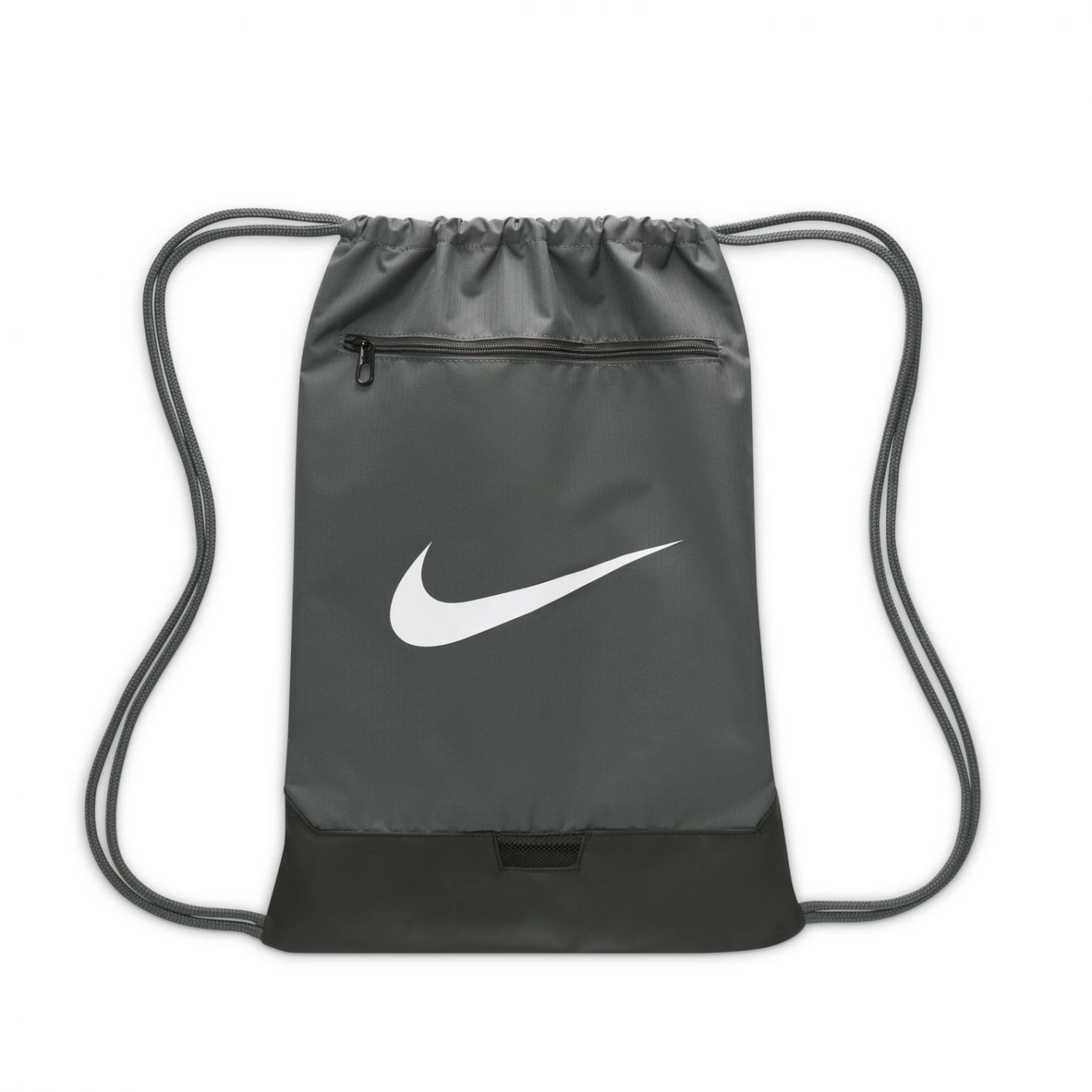 Nike Brasilia 9.5 Game Tasche in Eisengrau/Schwarz/Weiß