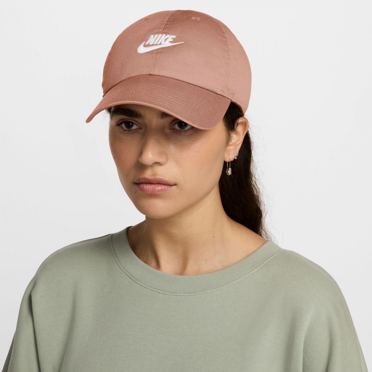 Nike Cappello Unstructured Futura Wash Rose Gold/White