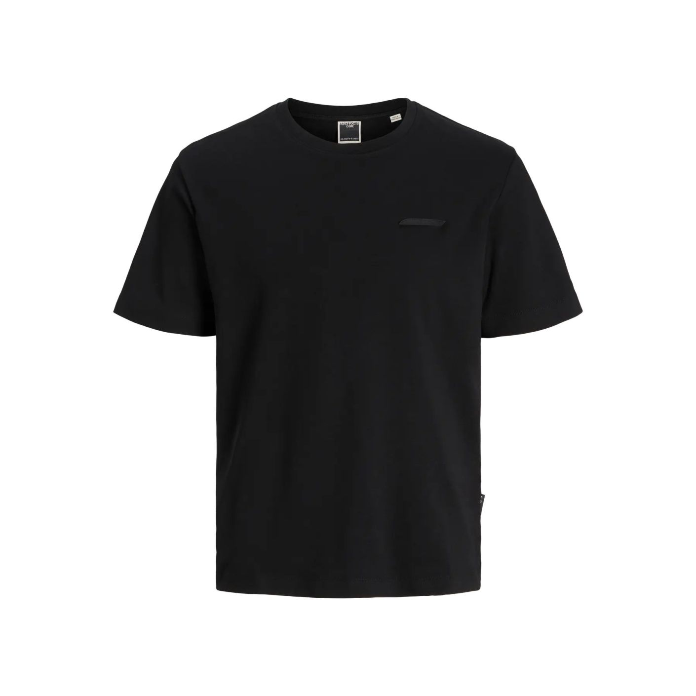 Jack & Jones Jcofusion Interlock Schwarzes T-Shirt für Herren
