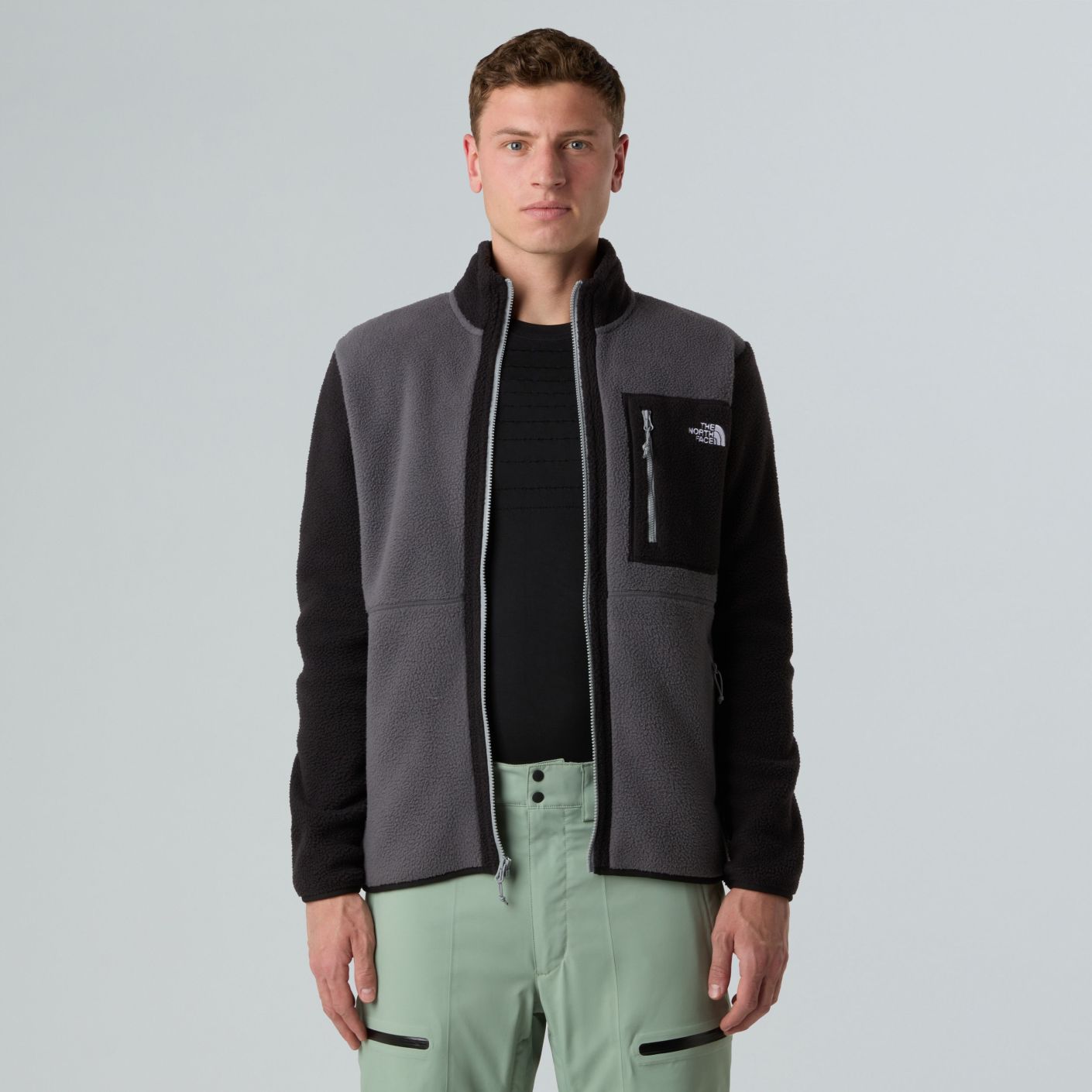 The North Face Yumiori Full Zip Fleece Anthrazitgrau/Schwarz/Monumentgrau für Herren