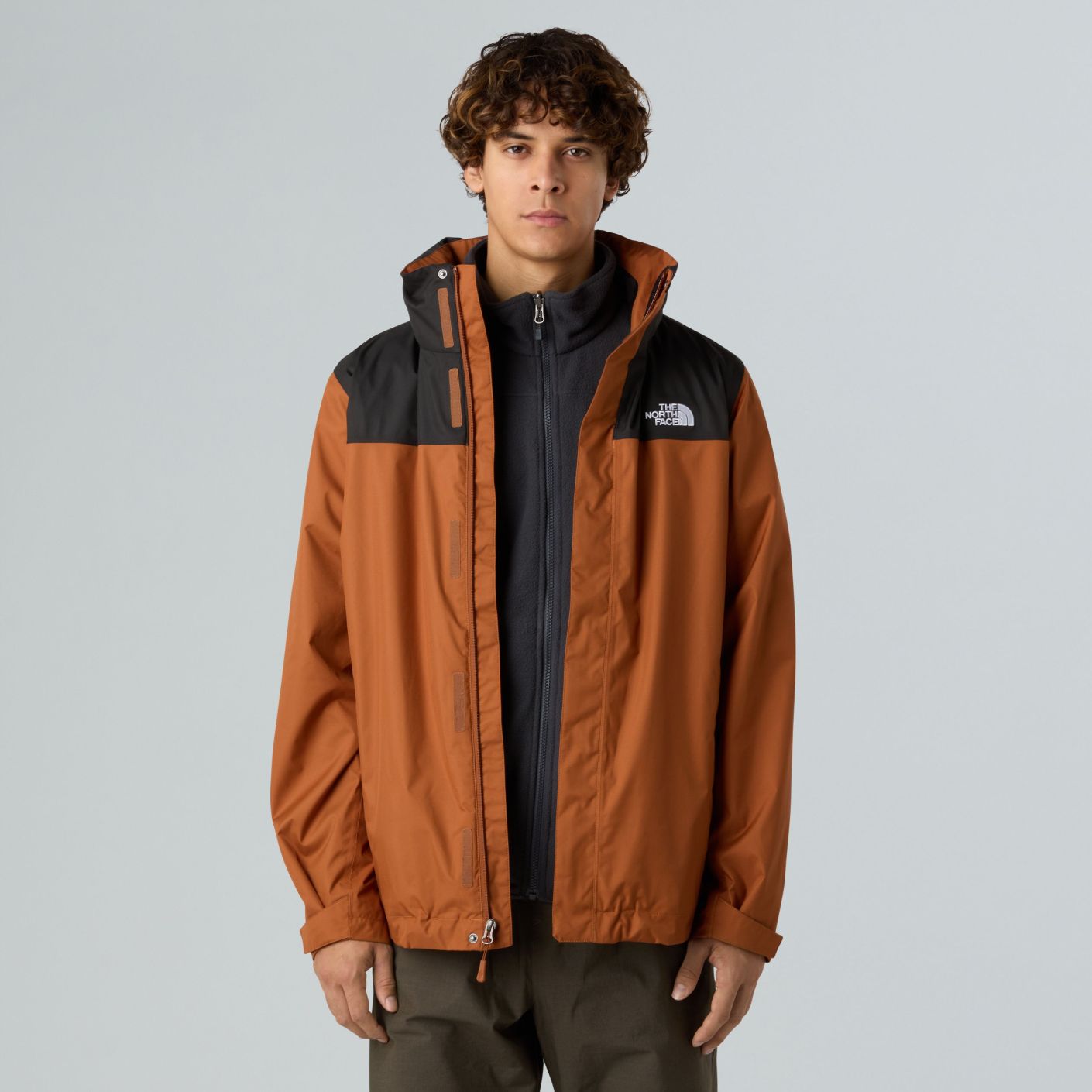The North Face Jacke Evolve II Triclimate Burnt Umber/Asphalt Grey für Herren