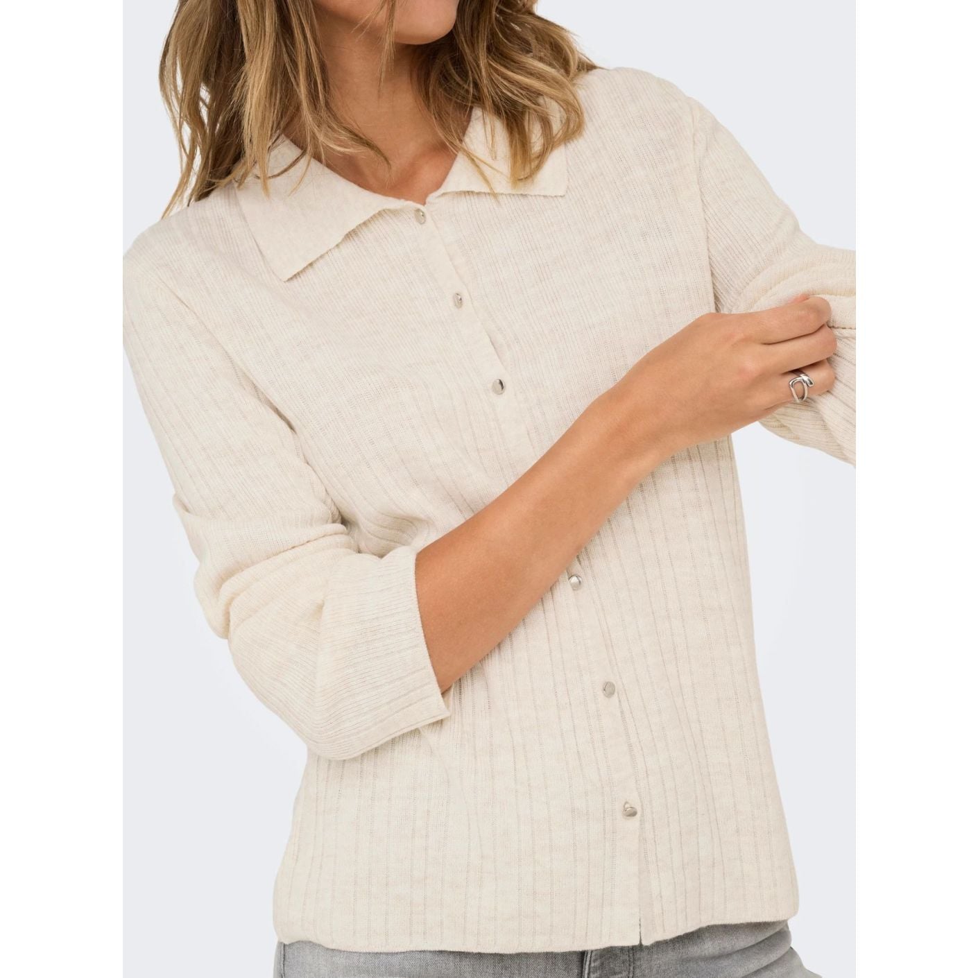 Only Damen Onlthea Pumice Stone Strick-Polo