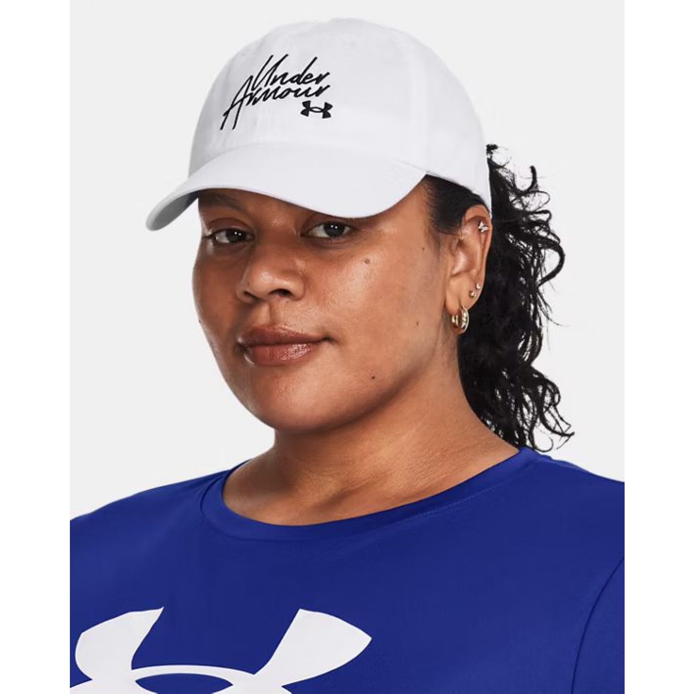 Under Armour Essential Low Weiß/Schwarze Mütze für Damen