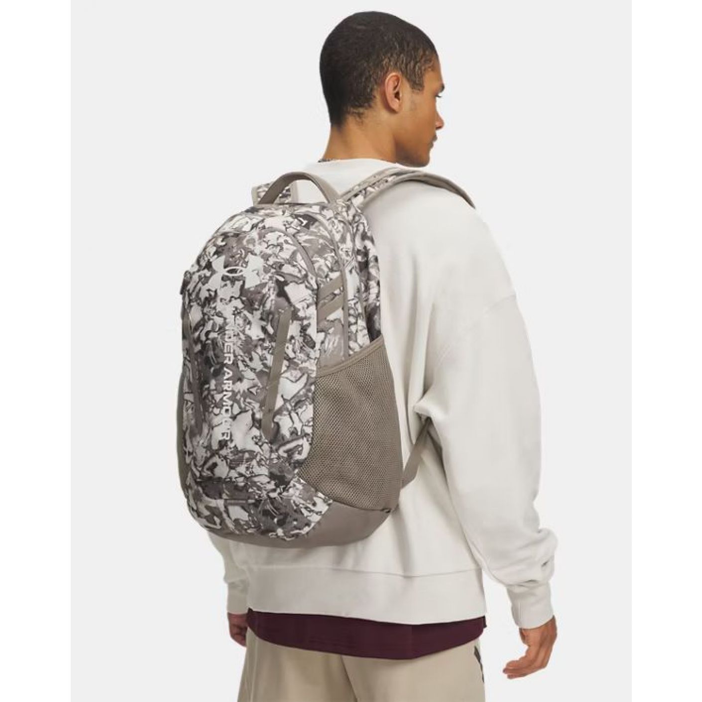 Under Armour Hustle 6.0 Rucksack Taupe Dusk/Summit White
