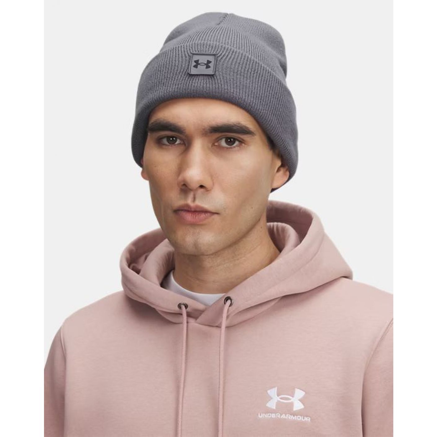 Under Armour Berretto Halftime Cuff Light Gray da Uomo