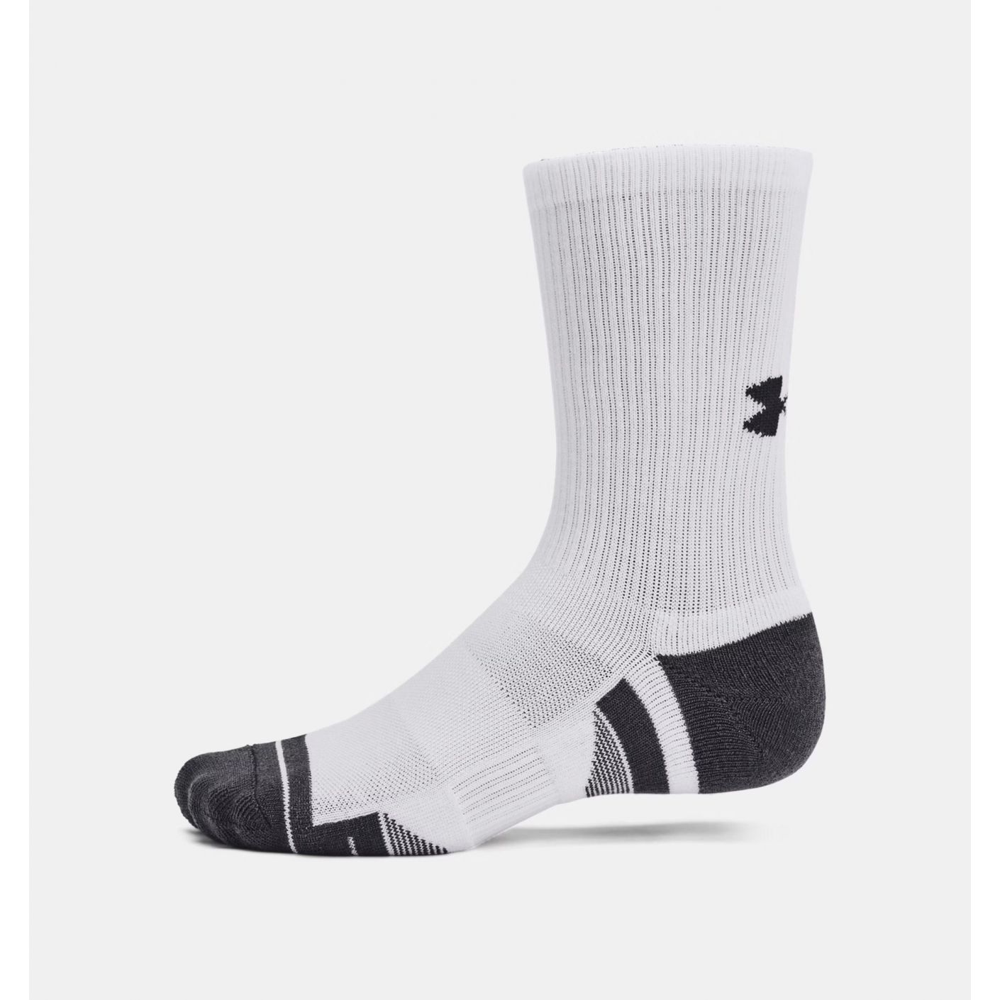 Under Armour UA Performance Tech Socken 3 Paar Weiß/Jett Grau