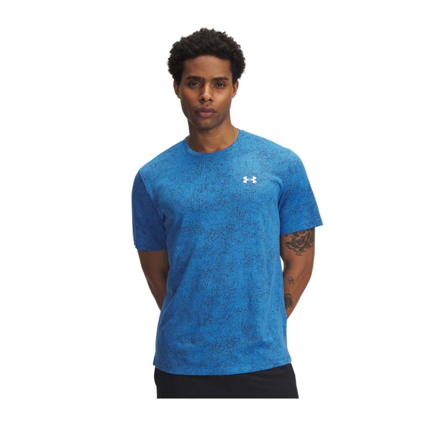 Under Armour T-Shirt Tech Blue Atlantis/White da Uomo
