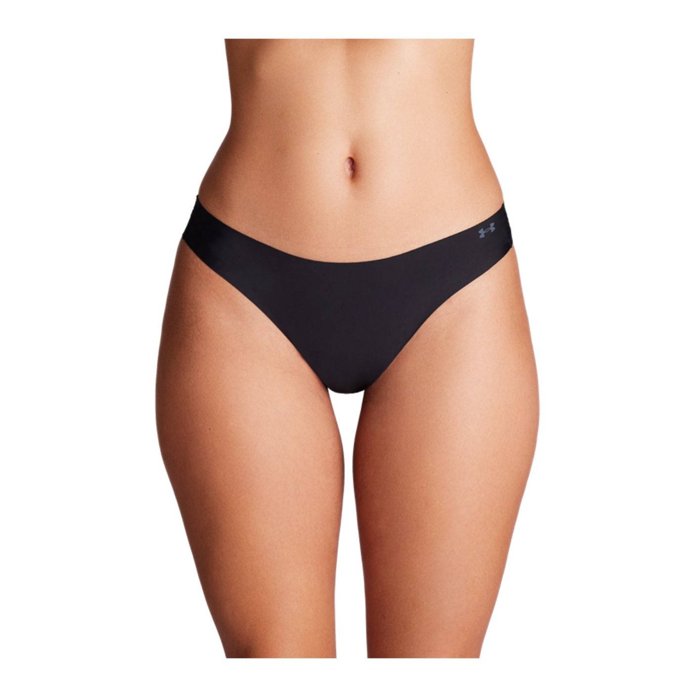 Under Armor Thong Pure Stretch 3 Pairs Black for Women