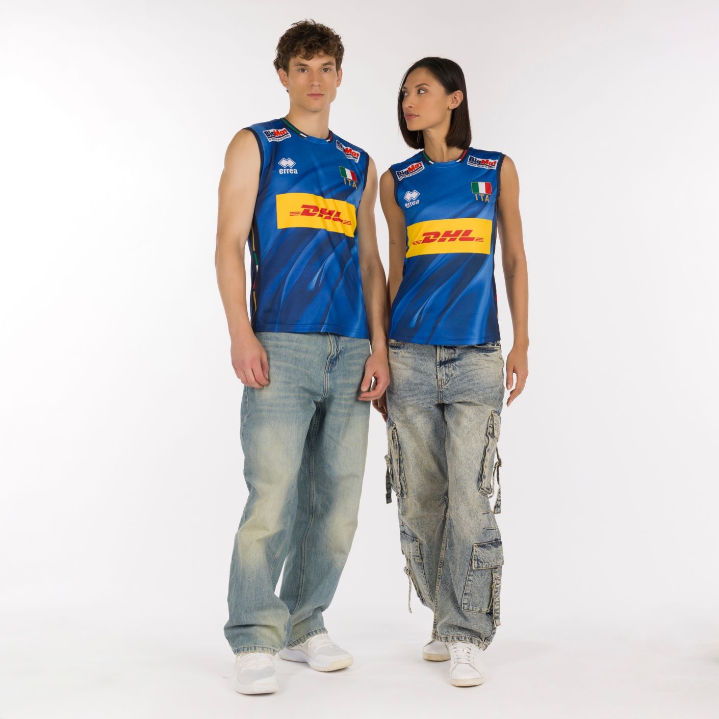 Errea Unisex FIPAV Blue Match Jersey