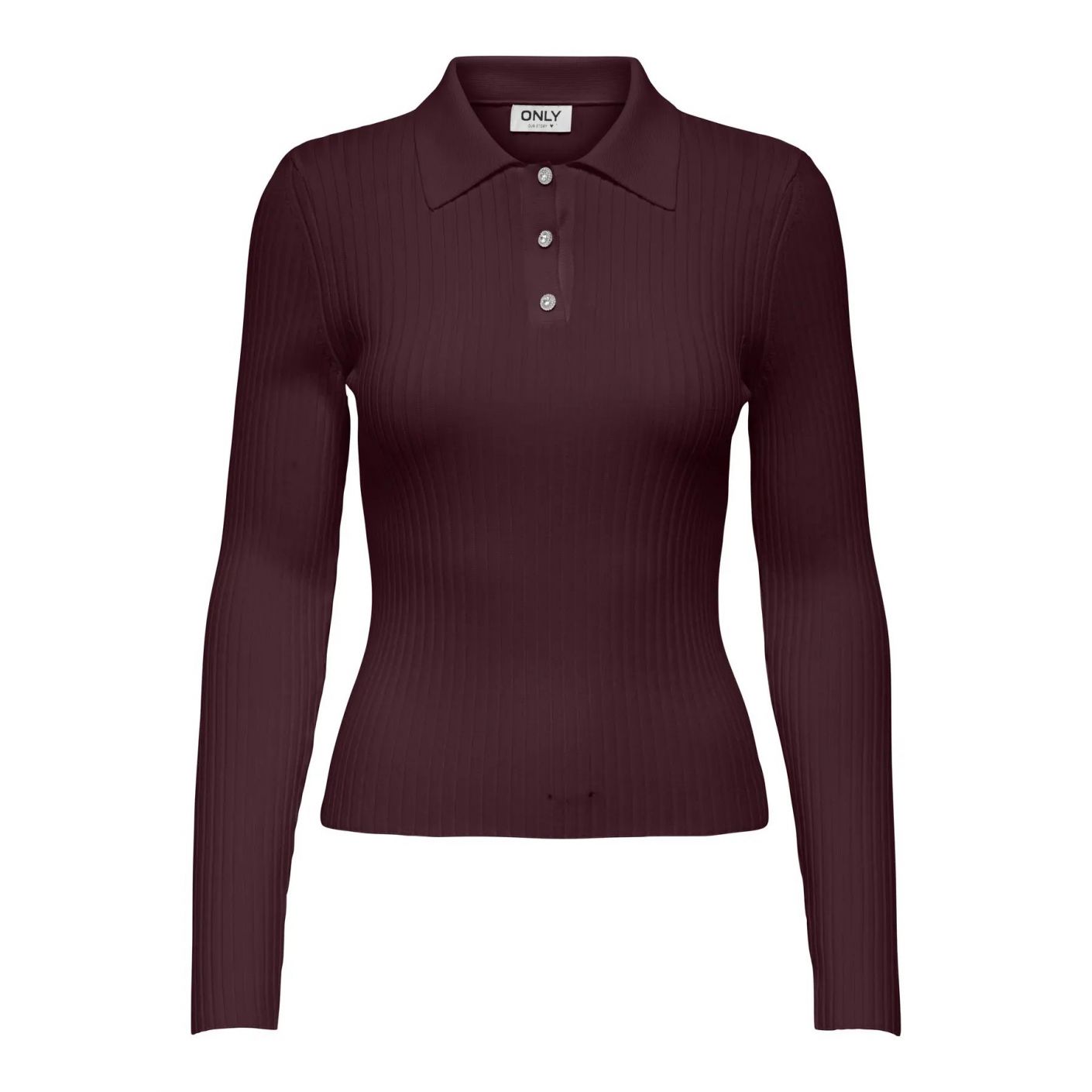 Only Polo Onlelisa a manica lunga Winetasting da Donna 